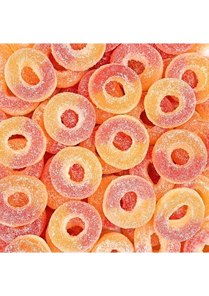 Küçük Şeftali Halkası 1000 Gr. Yumuşak Şeker