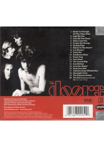 Dikkat CD The Doors – The Very Best Of The Doors CD fiyatları