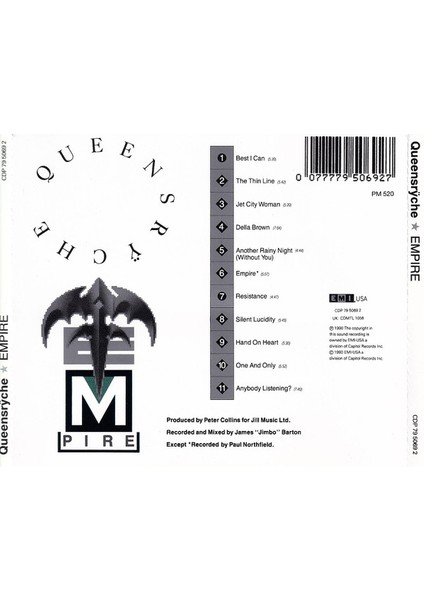 Dikkat CD Queensrÿche – Empire CD fiyatları