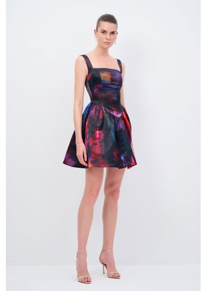 Night Zoom Volanlı Mini Elbise fırsatları