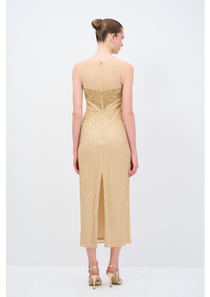 Night Zoom Kolsuz Işlemeli Elbise indirimleri