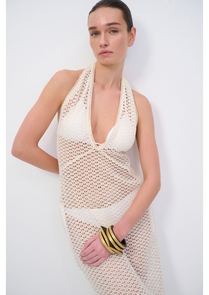 Moda Tutkusu Güpür Uzun Elbise fiyatları