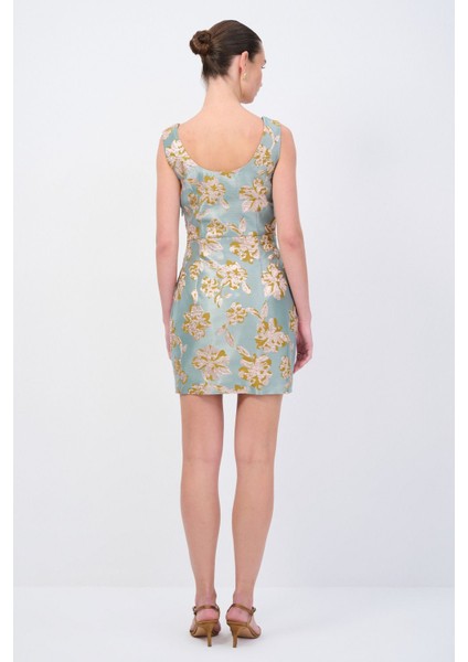 Moda Tutkusu Önü Düğmeli Jakar Elbise indirimleri