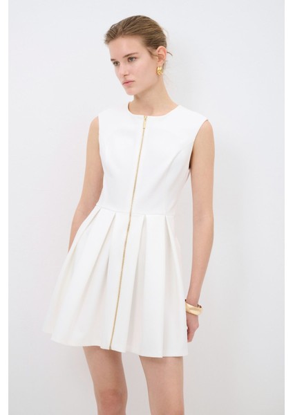 Fermuar Detaylı Kolsuz Elbise fırsatları