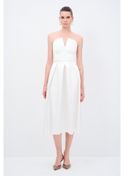 Night Zoom Straplez Elbise