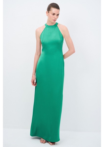 Night Zoom Halter Yaka Uzun Elbise fiyatları