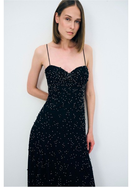 Night Zoom Mini Boncuk Işelmeli Elbise fiyatları