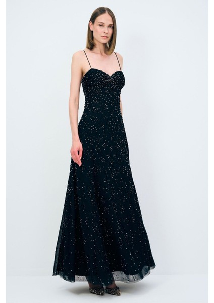 Night Zoom Mini Boncuk Işelmeli Elbise fırsatları