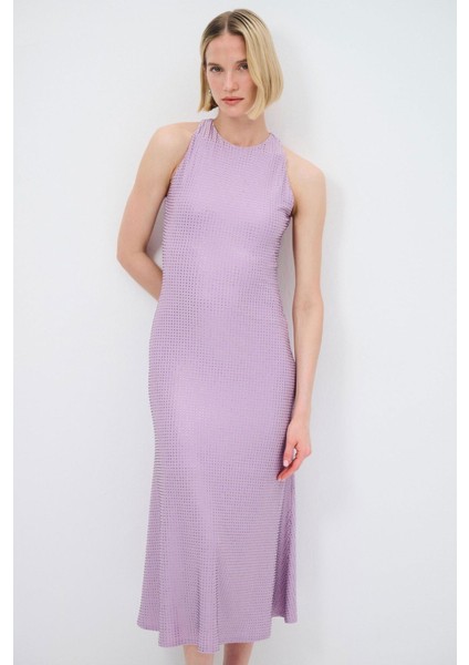 Mert Aslan Halter Yaka Örme Taşlı Elbise fiyatları