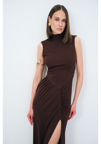 Night Zoom Kolsuz Uzun Örme Elbise fiyatları