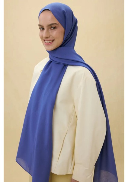 Paris Ipeği Saks Mavi Renk Pamuklu Şal fırsatları