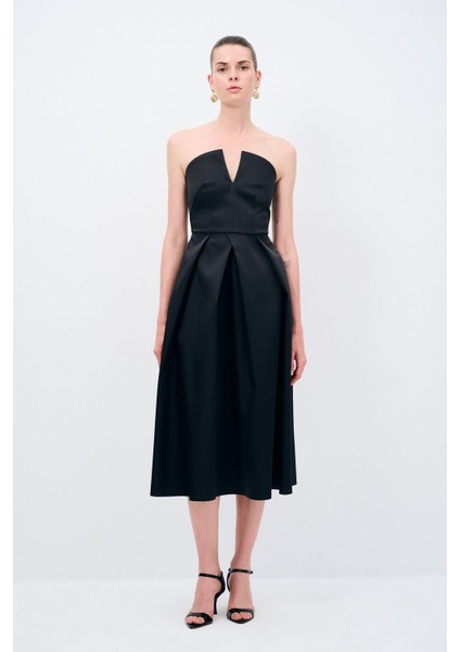 Night Zoom Straplez Elbise