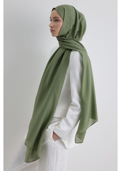 Paris Ipeği Açık Haki Renk Pamuklu Şal