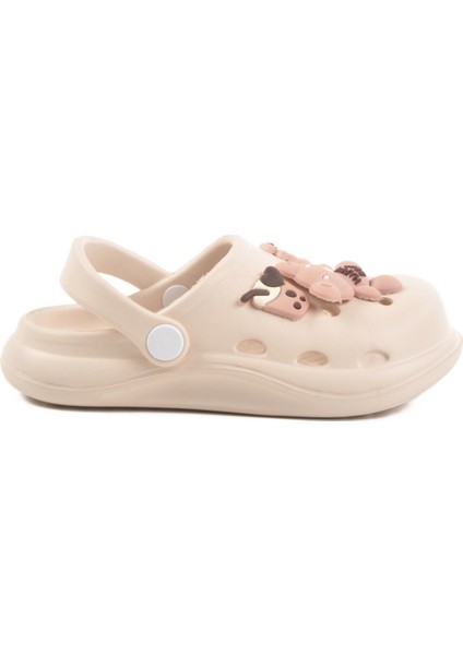 Ekru Kız Çocuk Sabo Terlik