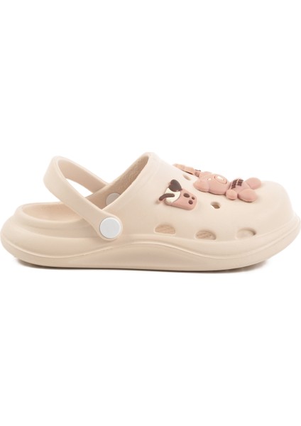 Ekru Kız Çocuk Sabo Terlik