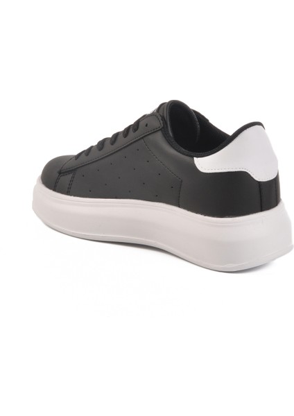Siyah Beyaz Bağcıklı Kadın Sneaker fırsatları