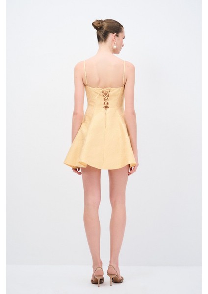 Night Zoom Bağlama Detaylı Jakar Elbise indirimleri