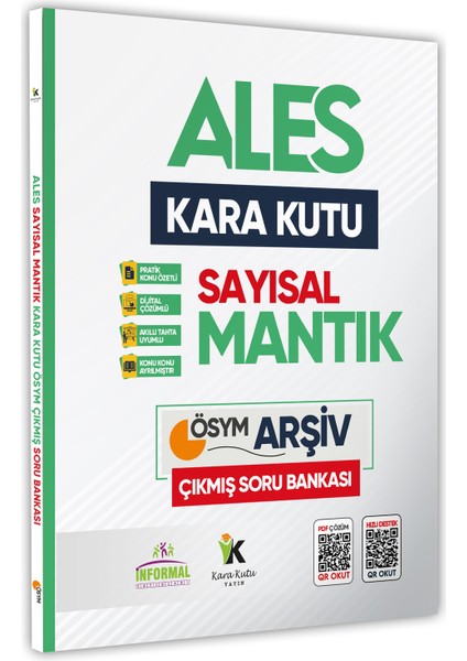 ALES Sayısal ve Sözel Mantığın Kara Kutusu Konu Özetli Tamamı Dijital Çözümlü Sor Bankası fiyatları