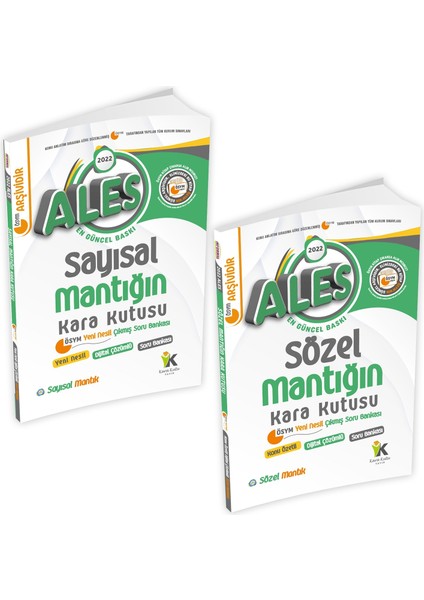 ALES Sayısal ve Sözel Mantığın Kara Kutusu Konu Özetli Tamamı Dijital Çözümlü Sor Bankası fırsatları