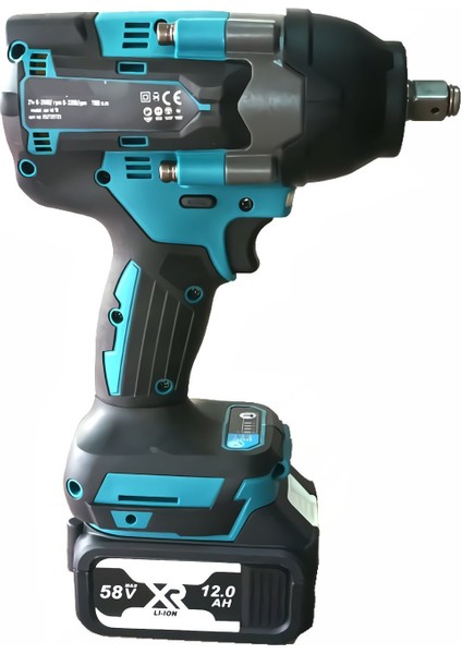 Yeni Profesyonel Kömürsüz Akülü 58VF Somun Sıkma Sökme Seti 600NM EEA342 modelleri