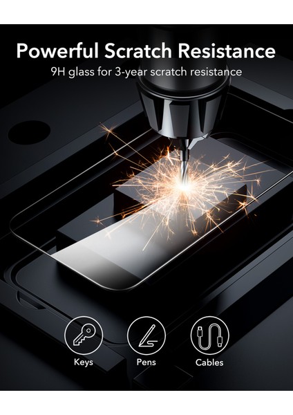 iphone 15 - iphone 16 ANTI-STATIC Temperli Full Cam Ekran Koruyucu 2 Adet fırsatları