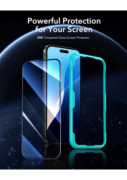 iphone 15 - iphone 16 ANTI-STATIC Temperli Full Cam Ekran Koruyucu 2 Adet indirimleri