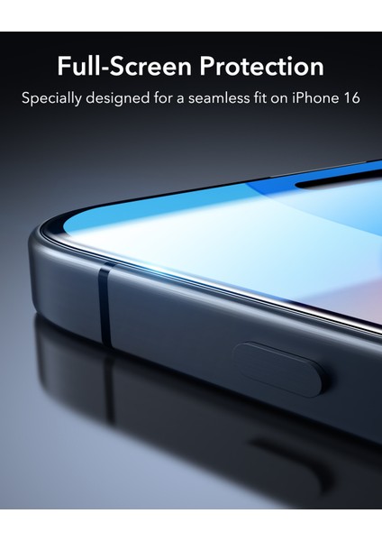 iphone 15 - iphone 16 ANTI-STATIC Temperli Full Cam Ekran Koruyucu 2 Adet