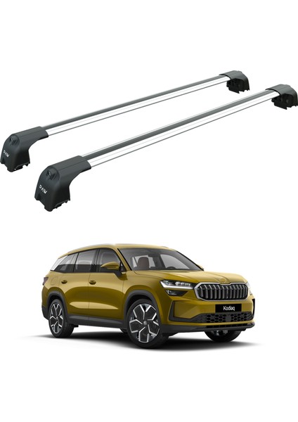 Skoda Kodiaq 2024-2025 Portbagaj Taşıyıcı Ara Atkisi - Ara Çubuk Paw Pro 2 Gri