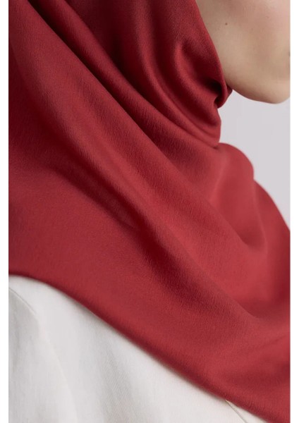 Paris Ipeği Kızılcık Renk Pamuklu Şal indirimleri