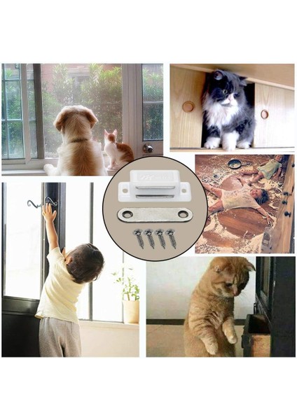 Mıknatıslı Sineklik Kilidi – 75'li Kahverengi Mobilya ve Dolap Kapağı İçin Plastik Çıt Çıt Mıknatıs modelleri