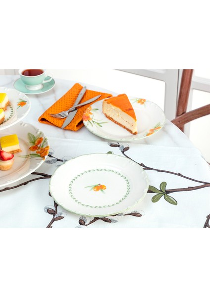 Iğde Desenli 6'lı Pasta Tabağı Seti fiyatları