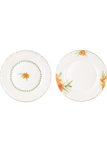 Iğde Desenli 6'lı Pasta Tabağı Seti fırsatları