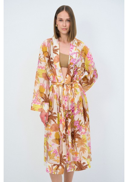 Desenli Kimono modelleri