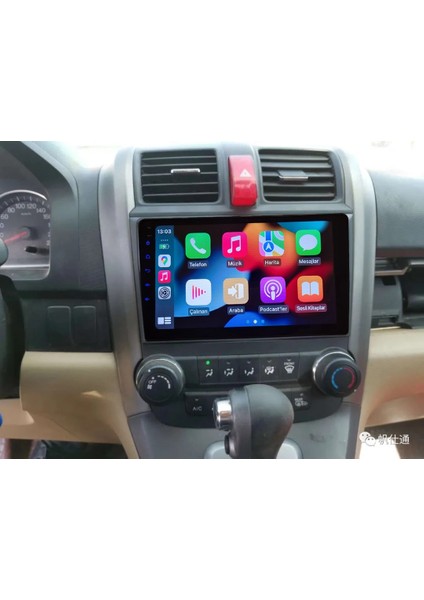 Honda Cr-V 2007-2011 Yıl Uyumlu 9 Inç Android Multimedya Carplay+Android Auto+Navigasyon fiyatları