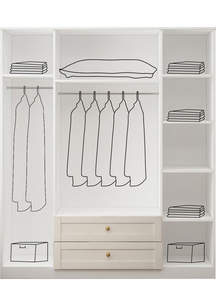 Royal Çıtalı 4 Kapaklı Aynalı Gardırop Aytaşı fiyatları