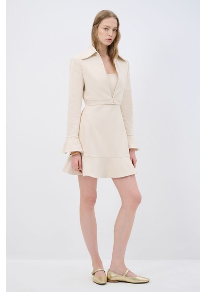 Düğmeli Crop Ceket modelleri