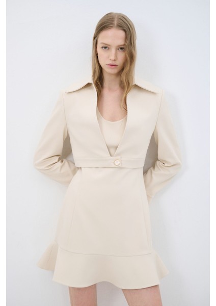 Düğmeli Crop Ceket fırsatları