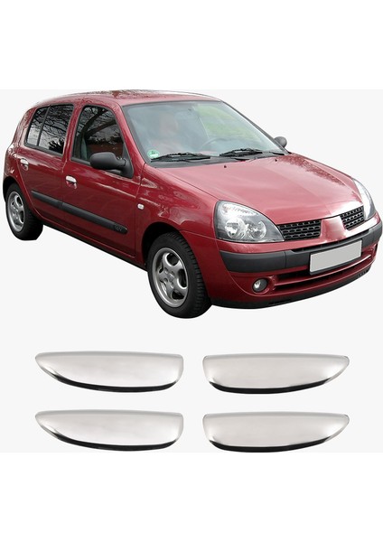 Renault Clio 2 Uyumlu 1999-2006 Krom Kapı Kolu 4 Kapı Paslanmaz Çelik fiyatları