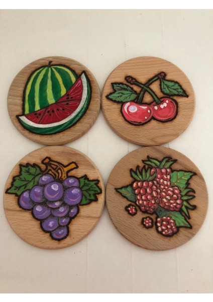 El Yakması Ahşap Bardak Altlığı fiyatları