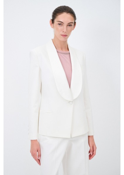 Saten Detaylı Ceket