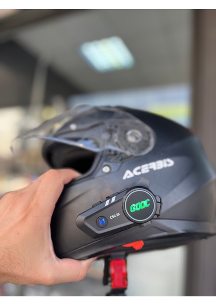 2 Bağlantılı Motosiklet Kask Kulaklık Intercom Işıklı Motorsiklet Interkom fırsatları