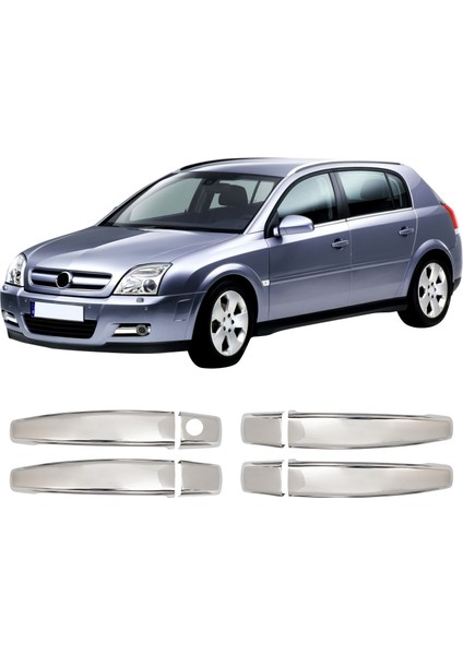 Opel Signum Uyumlu 2003-2008 Krom Kapı Kolu 4 Kapı Paslanmaz Çelik