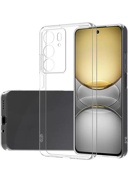 Realme C75 Kılıf Tdom Süper Silikon Kapak - Şeffaf