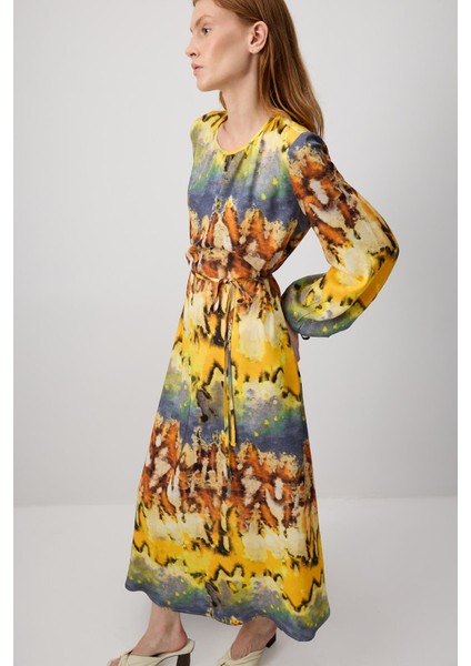 Patterned Vıscose Dress modelleri