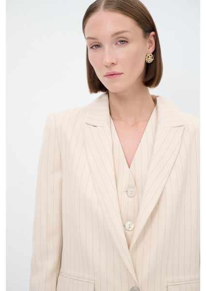 Çizgili Mono Kapama Ceket fiyatları