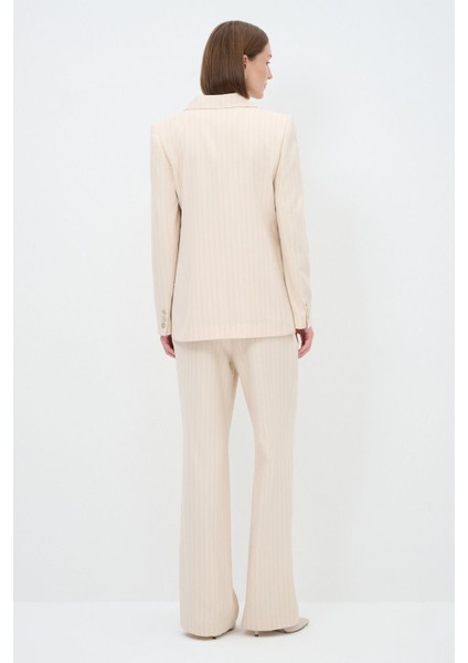 Çizgili Mono Kapama Ceket indirimleri