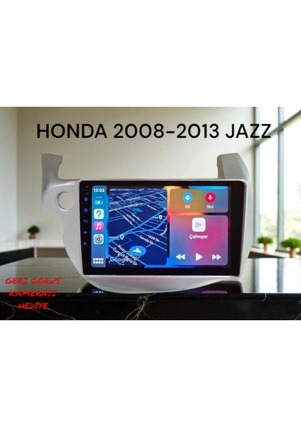 Honda Jazz 2008-2013 Yıl Uyumlu 10,2 Inç Android Multimedya Carplay+Android Auto+Navigasyon