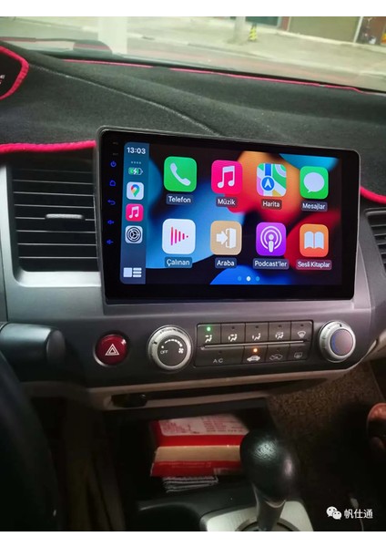Honda Civic Fd6 2008 Yıl Uyumlu 10,2 Inç Android Multimedya Carplay+Android Auto+Navigasyon fiyatları