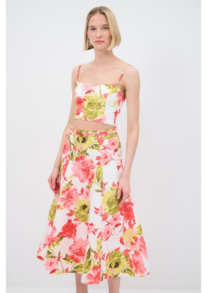 Mert Aslan Yüksek Bel Desenli Etek modelleri