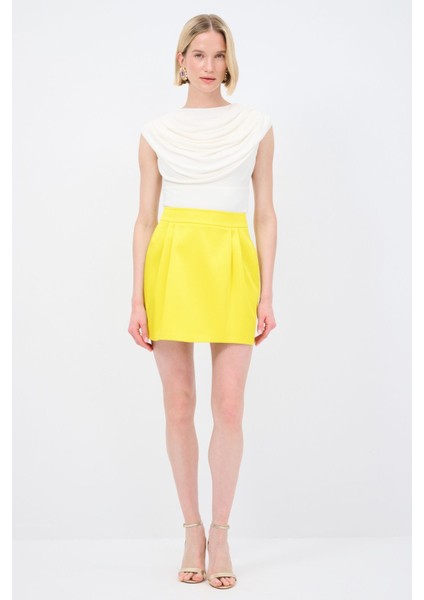 Mert Aslan Pileli Kemerli Tafta Etek